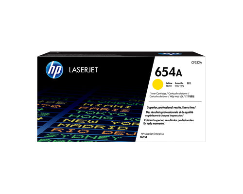 HP 654A Yellow Original LaserJet toner cartridge