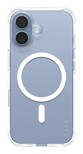 PanzerGlass CARE™ by ® Samba Case Transparent w. White MagSafe iPhone 17 mobile phone case