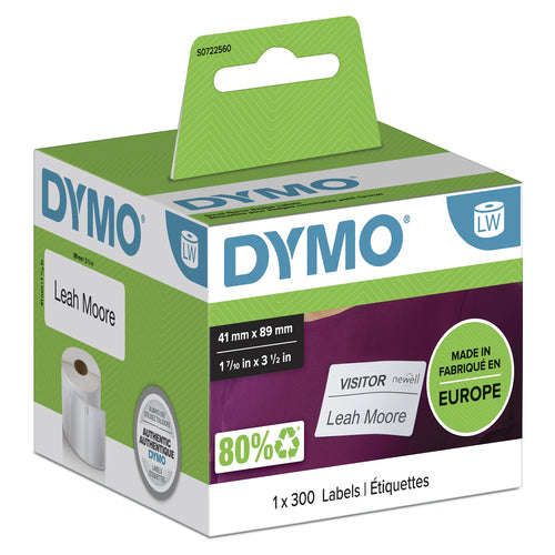 DYMO LW - Small Name Badge Labels - 41 x 89 mm - S0722560