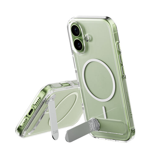 PanzerGlass CARE™ by ® Kickstand Case Transparent w. MagSafe iPhone 17 mobile phone case