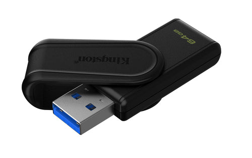 64GB Kingston DataTraveler Exodia S USB-Flash-Laufwerk Tragbarer USB 3.2 Gen 1 Schwarz