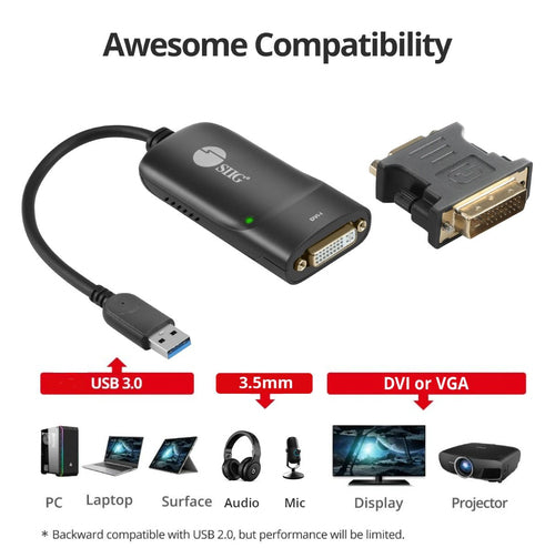 Siig JU-DV0112-S3 video cable adapter
