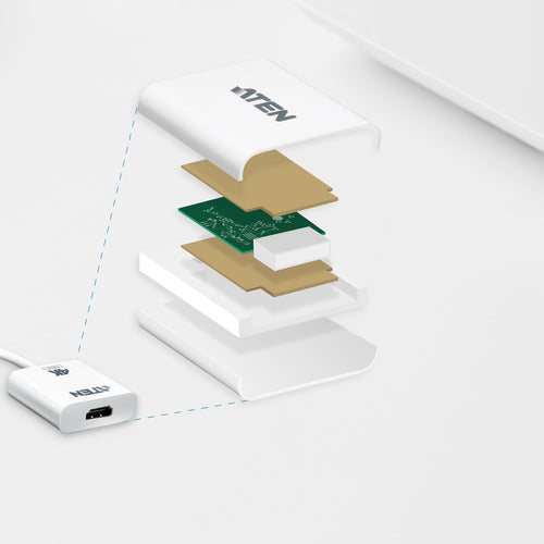 Video-Kabeladapter DisplayPort auf HDMI Stecker Buchse ATEN VC986B