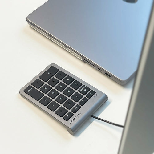 USB Numeric Keypad for Laptop/PC Macally UCNUMKEY22SG Black/Grey
