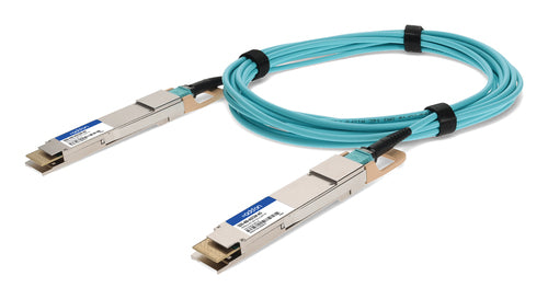 InfiniBand Fiber Optic Cable AddOn QDD-400-AOC5M 5m QSFP-DD AOC