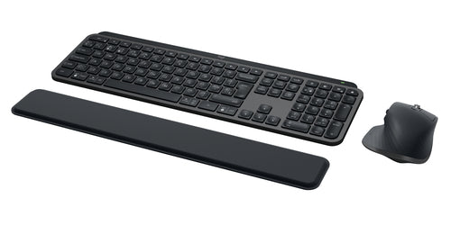Logitech Wireless Keyboard RF + Bluetooth Scissor Switch QWERTY LED Graphite