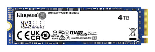 M.2 NVMe SSD 4TB Kingston Technology NV3 6000MB/s