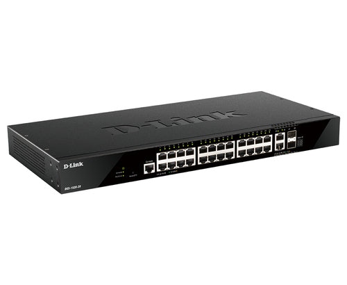 D-Link 28-Port Gigabit stapelbarer Smart Managed Switch L3 10G Ethernet Rackmontage