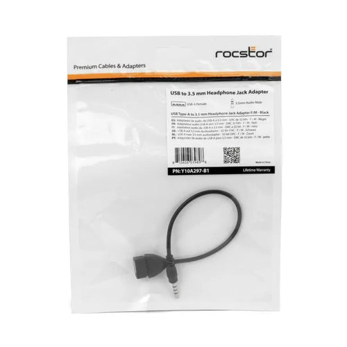 Rocstor Y10A297-B1 cable gender changer