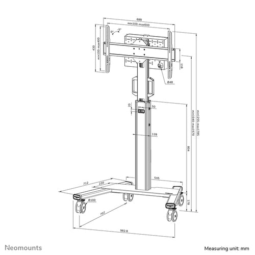 Neomounts FL50S-825WH1 multimedia cart/stand