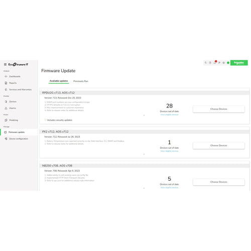APC EcoStruxure IT Expert 1-Jahres-Abonnement für 100 Knoten
