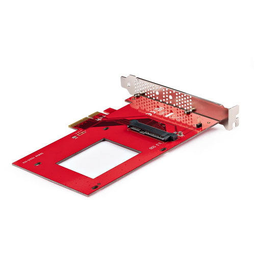 StarTech.com PEX4SFF8639U3 U.3 to PCIe Adapter Card - PCIe 4.0 x4 for 2.5" NVMe SSDs