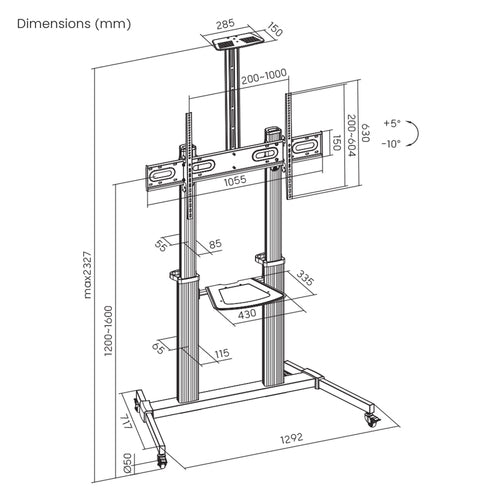 Manhattan 462563 TV mount/stand