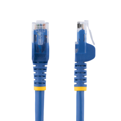 CAT6 Ethernet Cable 10 Pack Blue 6ft Snagless RJ45 Connectors 24 AWG