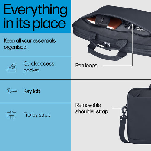 HP Everyday 16 Odyssey Gray Laptop Briefcase