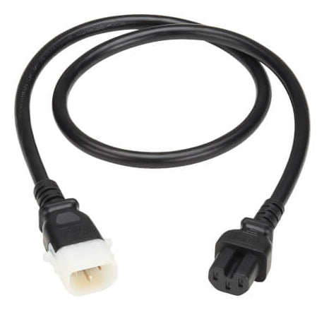 Netzkabel 0,9m Eaton C14 auf C15 250V 15A SJT