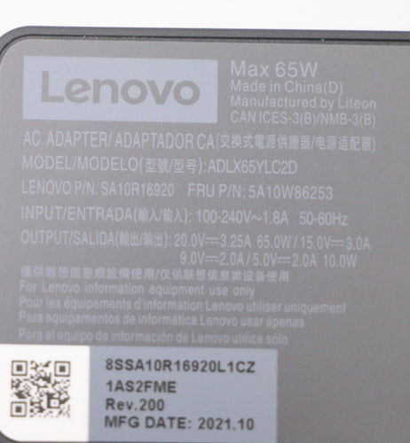 Lenovo 5A10W86253 power adapter/inverter