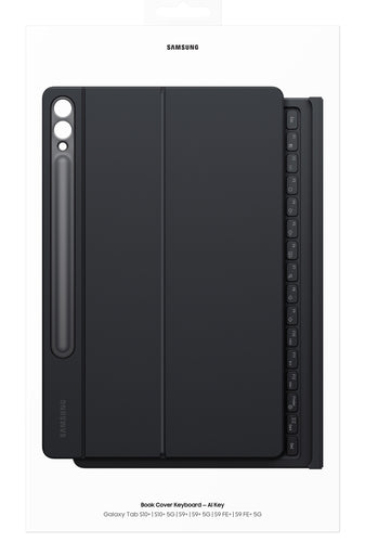 Samsung Galaxy Tab S10+ S9+ S9 FE+ QWERTZ Tastatur Trackpad - Schwarz