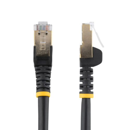 StarTech.com Cat6a Ethernet-Kabel – 0,9 m, 10GbE, Schwarz – Snagless-Patchkabel
