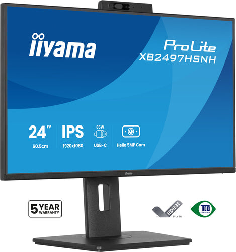 iiyama ProLite XB2497HSNH-B1 24IN IPS LCD 4MS 1920X1080 350CD/M2 HDMI/DP/USB 2 computer monitor