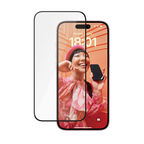 PanzerGlass ® Ceramic Protection for iPhone 15 | Ultra-Wide Fit w. EasyAligner