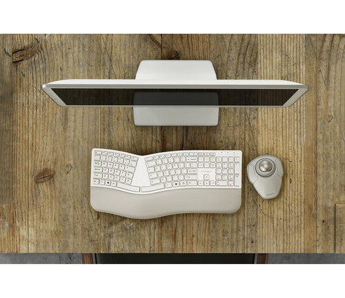 Kensington K70991WW Kabellose Maus – 1600 DPI, Silber & Weiß, Beidhändiges Design