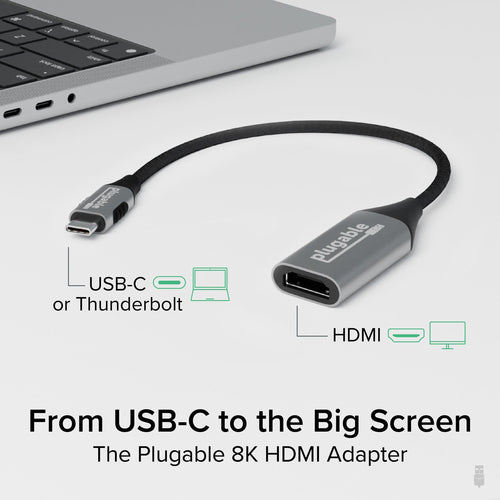 Plugable Technologies USBC-HDMI8K video cable adapter
