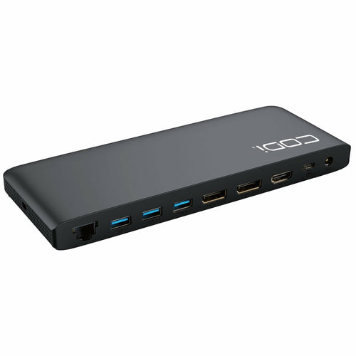 Laptop Dock Port Replicator CODi A01202 Wired 100W 1000Mbit/s Black