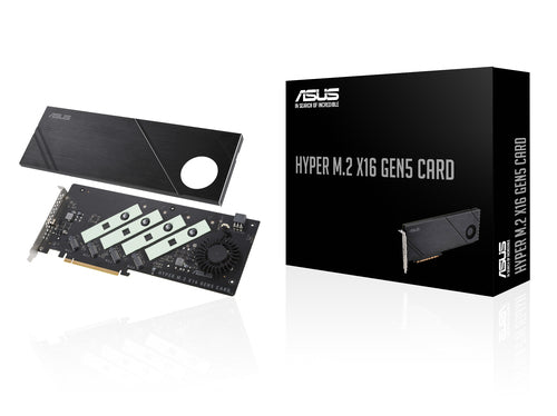 ASUS Hyper M.2 x16 Gen5 interface cards/adapter