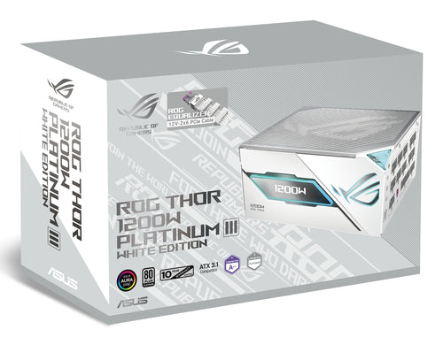 ASUS ROG -THOR-1200P3-WHITE-GAMING-E power supply unit