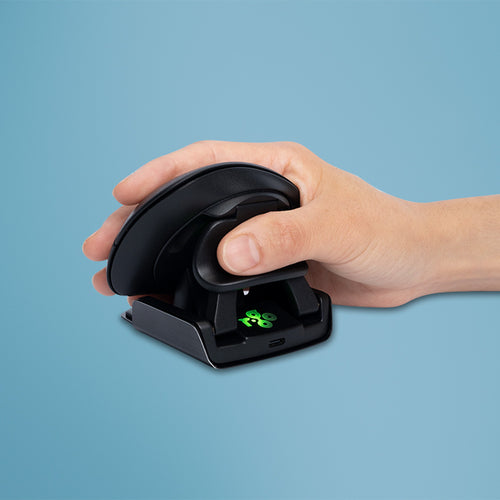 R-Go Tools Ergonomische R-Go Twister Maus - Bluetooth & Kabel, beidhändig, 2400 DPI, Schwarz
