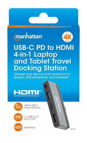 Manhattan 190404 laptop dock/port replicator