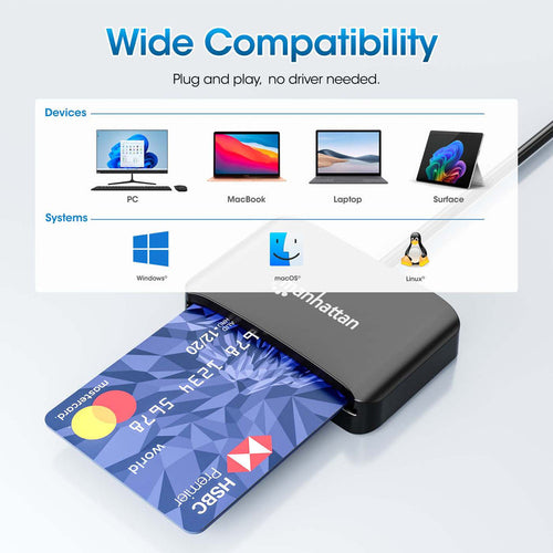 Manhattan 102742 smart card reader