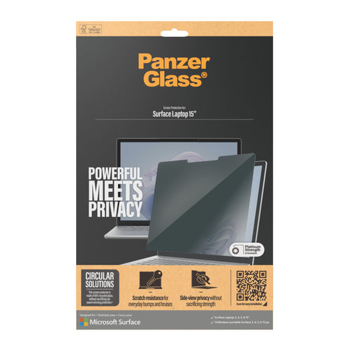 PanzerGlass ® Privacy Filters Microsoft Surface Laptop 15" | 6 | 5 | 4 | 3