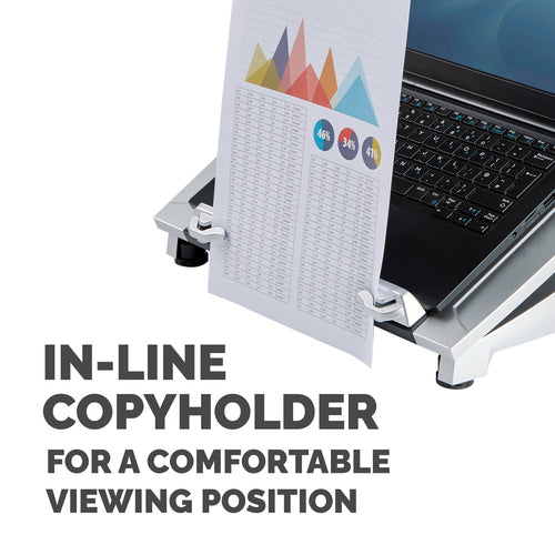 Laptop Stand Fellowes 8036701 5 Height Adjustments 17-Inch Max 5KG Capacity
