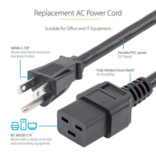 StarTech.com PXT515C19143 power cable