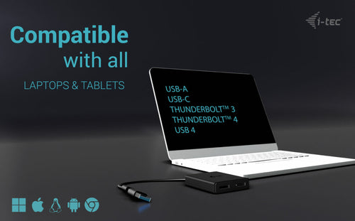 i-tec CADUAL4KDP video cable adapter