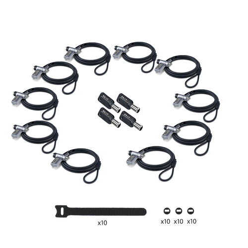 StarTech.com 10-Pack 3-in-1 Laptop Lock cable lock