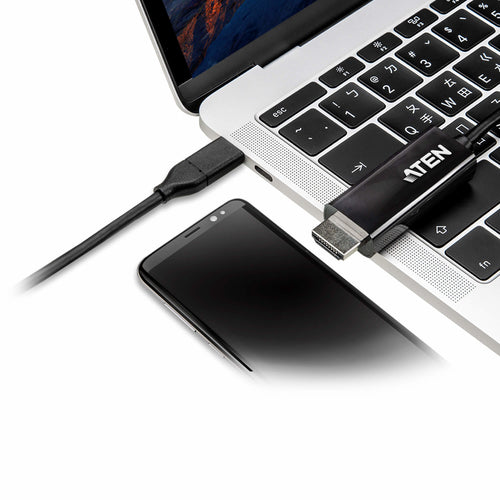 ATEN UC3238 USB Typ-C auf HDMI Video Kabeladapter - 2,7 m - Stecker auf Stecker