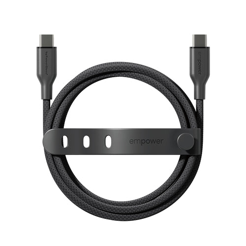 PanzerGlass empower™ by ® Racing 60W USB-C to USB-C Cable | USB 2.0 | 2M | Space Black USB cable