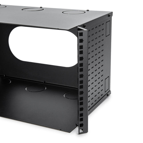 6HE Wandgehäuse 20kg Traglast Rackschienen Schwarz