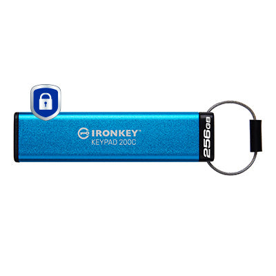 256GB Kingston IronKey Keypad 200 USB-C Flash-Laufwerk FIPS 140-3