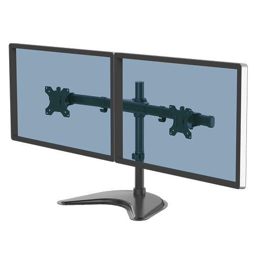 Fellowes Seasa Doppelmonitorarm – Ergonomischer Ständer für 27-Zoll-Bildschirme – Verstellbar, VESA-kompatibel