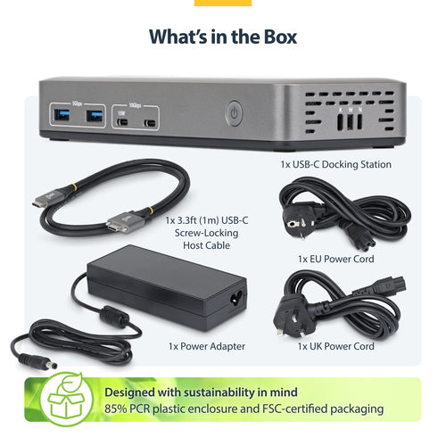 StarTech.com 199N-USBC-DOCK laptop dock/port replicator