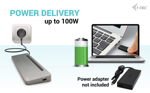 i-tec C31FLAT2PDPRO laptop dock/port replicator