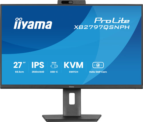 iiyama ProLite XB2797QSNPH-B1 27IN IPS LCD 4MS 2560X1440 350CD/M2 HDMI/DP/USB 2 computer monitor
