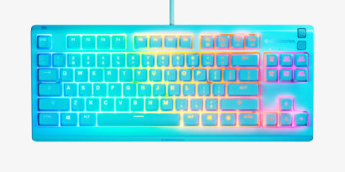 Steelseries Apex 3 TKL Tenkeyless Gaming-Tastatur Kabelgebunden USB RGB-LED Aqua-Farbe