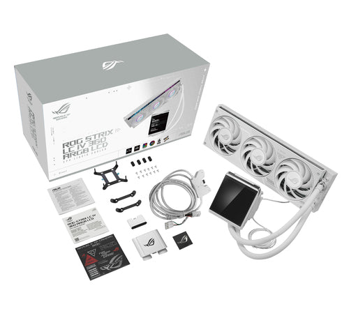 ASUS ROG Strix LC IV 360 ARGB LCD White Edition