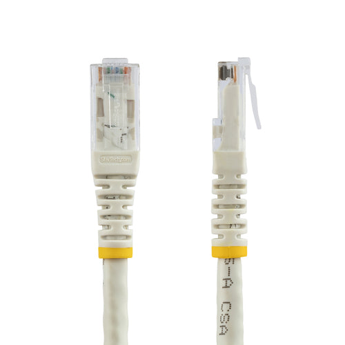 CAT6 Ethernet Cable 7ft White 650MHz PoE RJ45 UTP Network Patch Cord