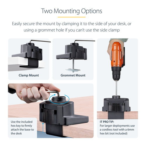 StarTech.com 3MP2AG-MONITOR-ARM monitor mount / stand